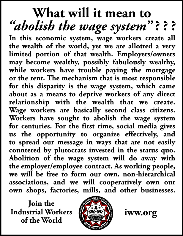 Abolish the Wage System