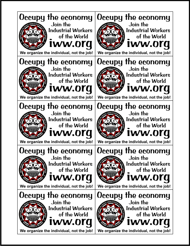 IWW business cards