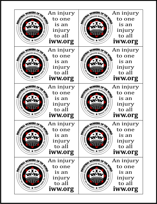 IWW business cards