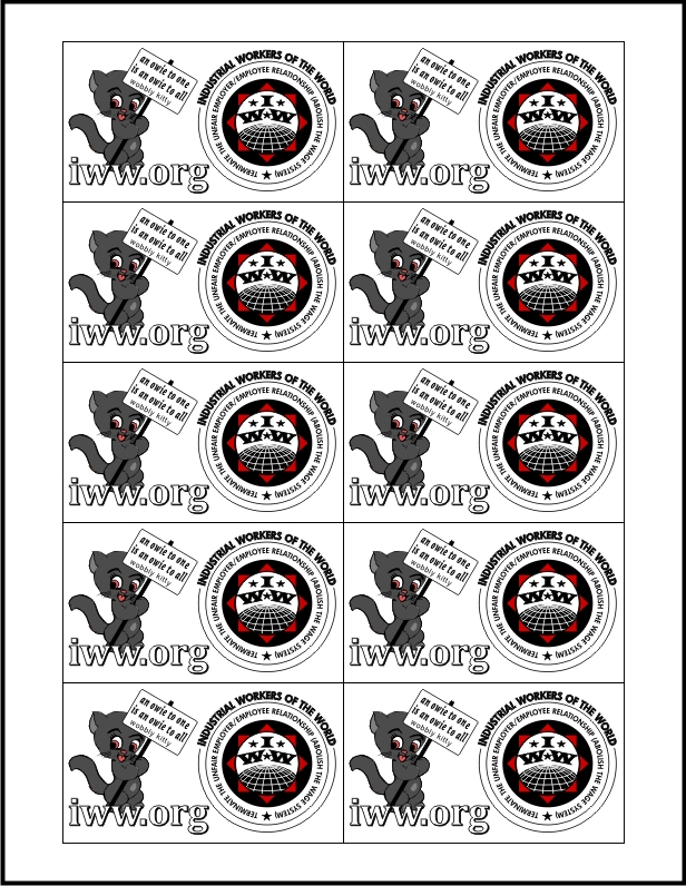 IWW business cards