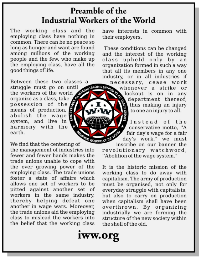 Preamble of the IWW