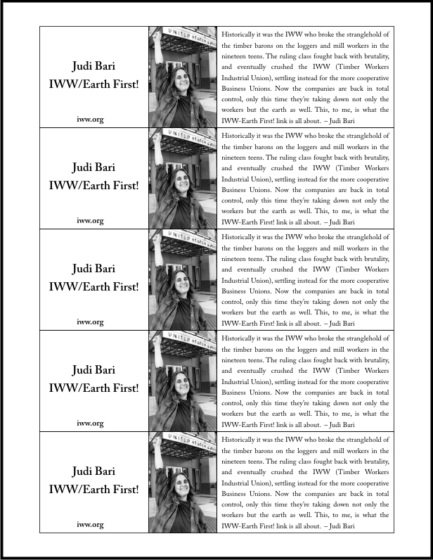 Judi Bari Silent Agitator