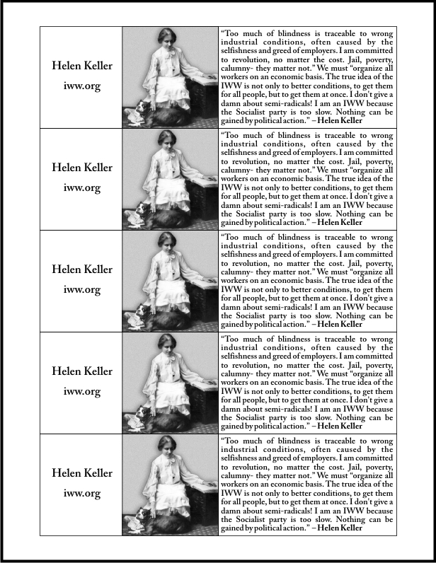 Helen Keller Silent Agitator